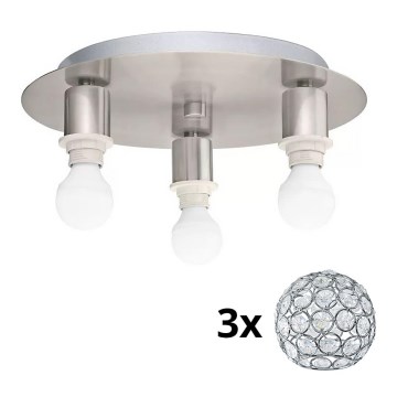Eglo - LED Plafonjera MY CHOICE 3xE14/4W/230V krom