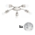 Eglo - LED Plafonjera MY CHOICE 5xE14/4W/230V  krom/bela/crno