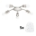Eglo - LED Plafonjera MY CHOICE 5xE14/4W/230V  krom/bela