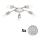 Eglo - LED Plafonjera MY CHOICE 5xE14/4W/230V  krom