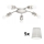 Eglo - LED Plafonjera MY CHOICE 5xE14/4W/230V  krom/kremasta