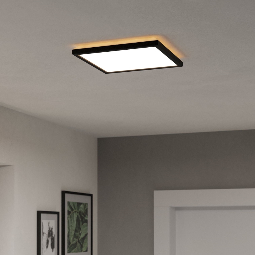 Eglo - LED Plafonjera za kupatilo LED/13,4W/230V 2700/4000/6500K 29x29 cm IP44 crno