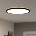 Eglo - LED Plafonjera za kupatilo LED/16,8W/230V 2700/4000/6500K pr. 50 cm IP44 crno