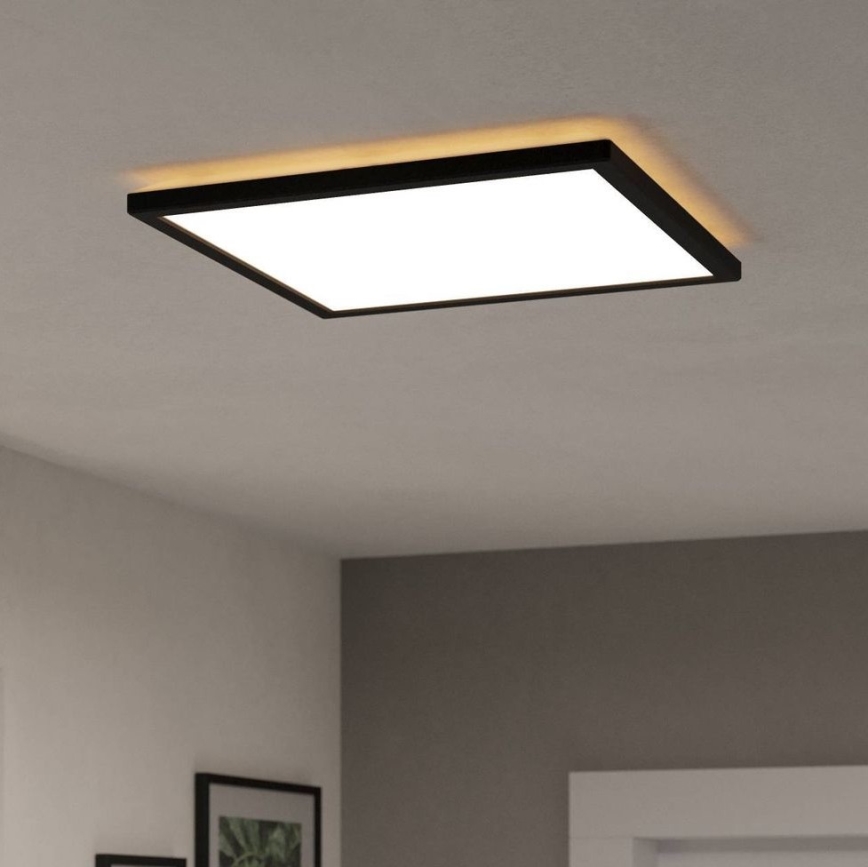 Eglo - LED Plafonjera za kupatilo LED/17,6W/230V 2700/4000/6500K 39x39 cm IP44 crno