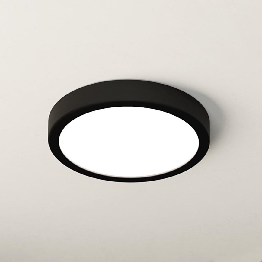 Eglo - LED Plafonjera za kupatilo LED/17W/230V crno IP44