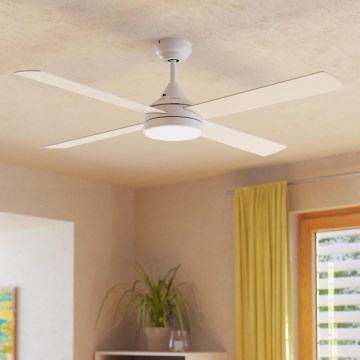 Eglo - LED plafonski ventilator LED/20W/230V 3000/4000/5000K + daljinski upravljač beo