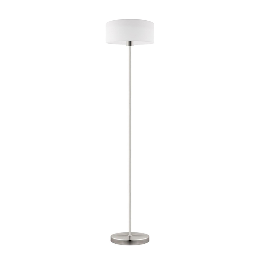 Eglo - LED  Podna lampa TUNJA 1xE27/60W/230V mat krom/bela