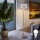Eglo - LED  Podna lampa TUNJA 1xE27/60W/230V mat krom/bela