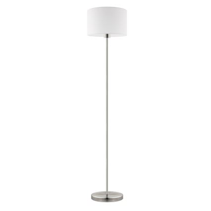 Eglo - LED  Podna lampa TUNJA 1xE27/60W/230V mat krom/bela