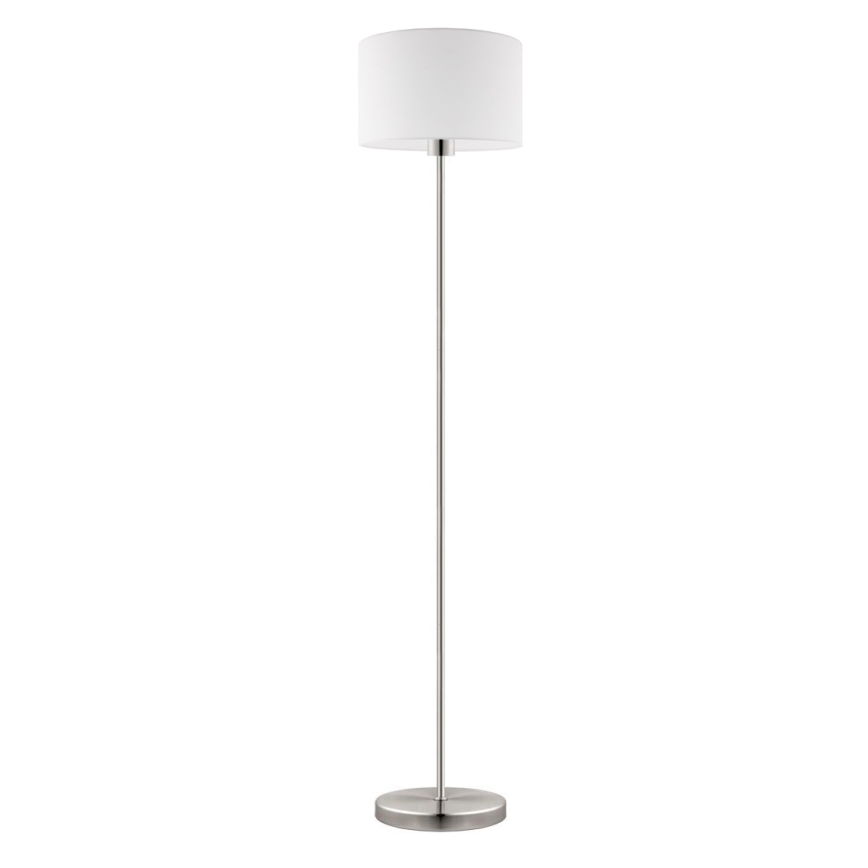 Eglo - LED  Podna lampa TUNJA 1xE27/60W/230V mat krom/bela