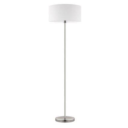 Eglo - LED  Podna lampa TUNJA 1xE27/60W/230V mat krom/bela