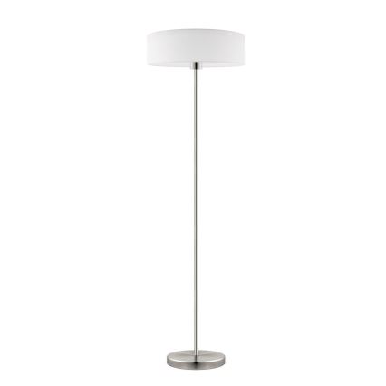 Eglo - LED  Podna lampa TUNJA 1xE27/60W/230V mat krom/bela