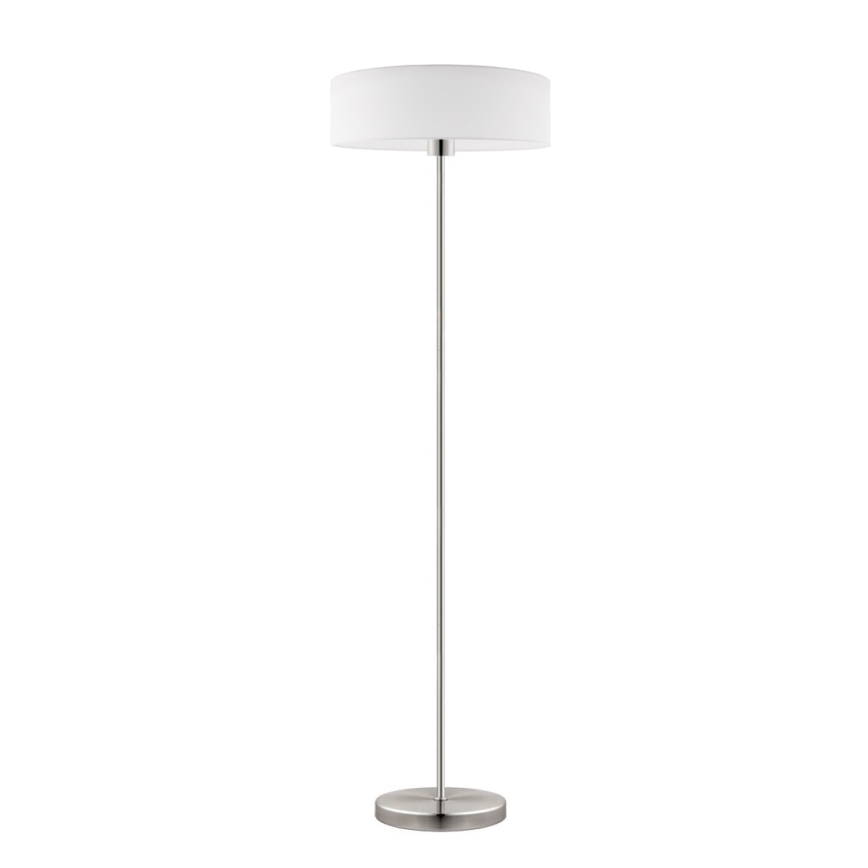 Eglo - LED  Podna lampa TUNJA 1xE27/60W/230V mat krom/bela