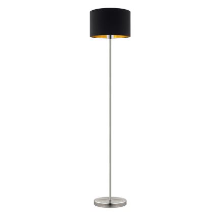Eglo - LED  Podna lampa TUNJA 1xE27/60W/230V mat krom/crno
