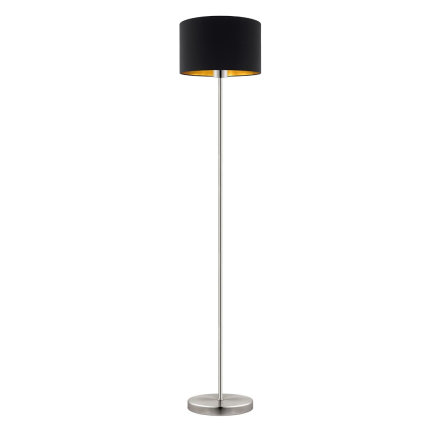 Eglo - LED  Podna lampa TUNJA 1xE27/60W/230V mat krom/crno