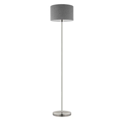 Eglo - LED  Podna lampa TUNJA 1xE27/60W/230V mat krom/sivo