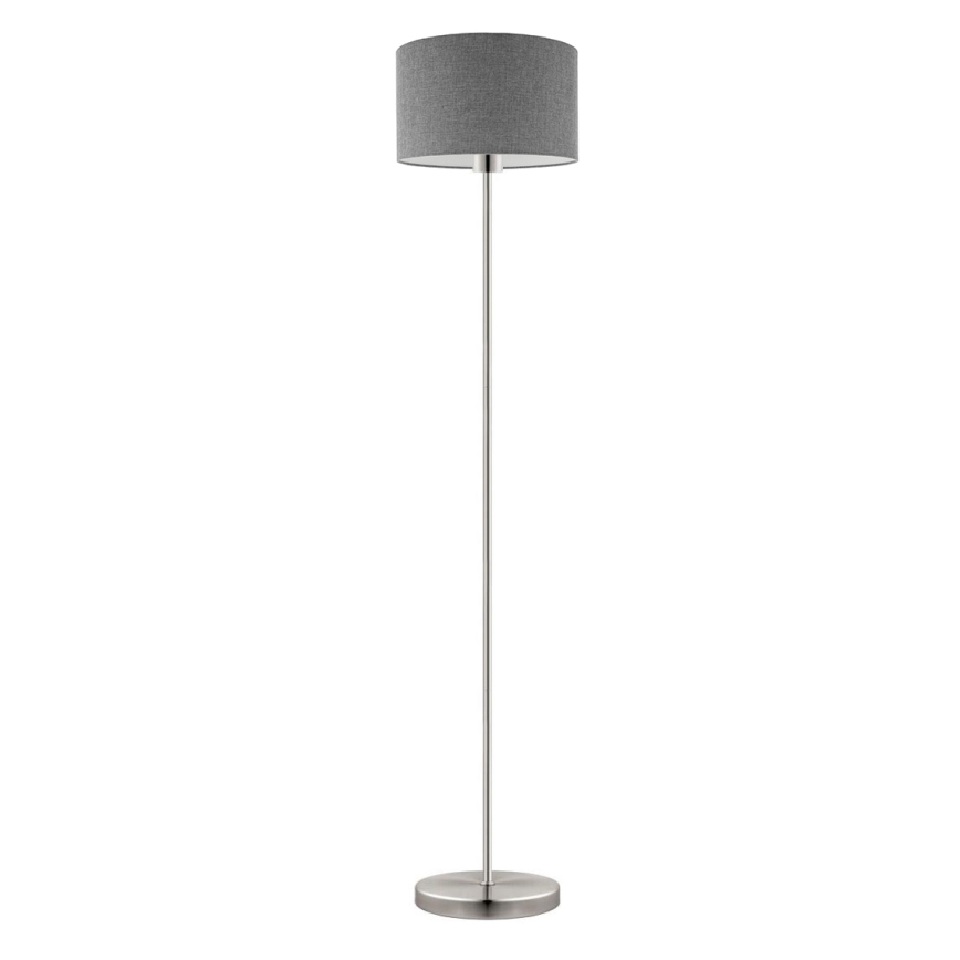 Eglo - LED  Podna lampa TUNJA 1xE27/60W/230V mat krom/sivo