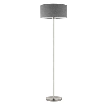 Eglo - LED  Podna lampa TUNJA 1xE27/60W/230V mat krom/sivo