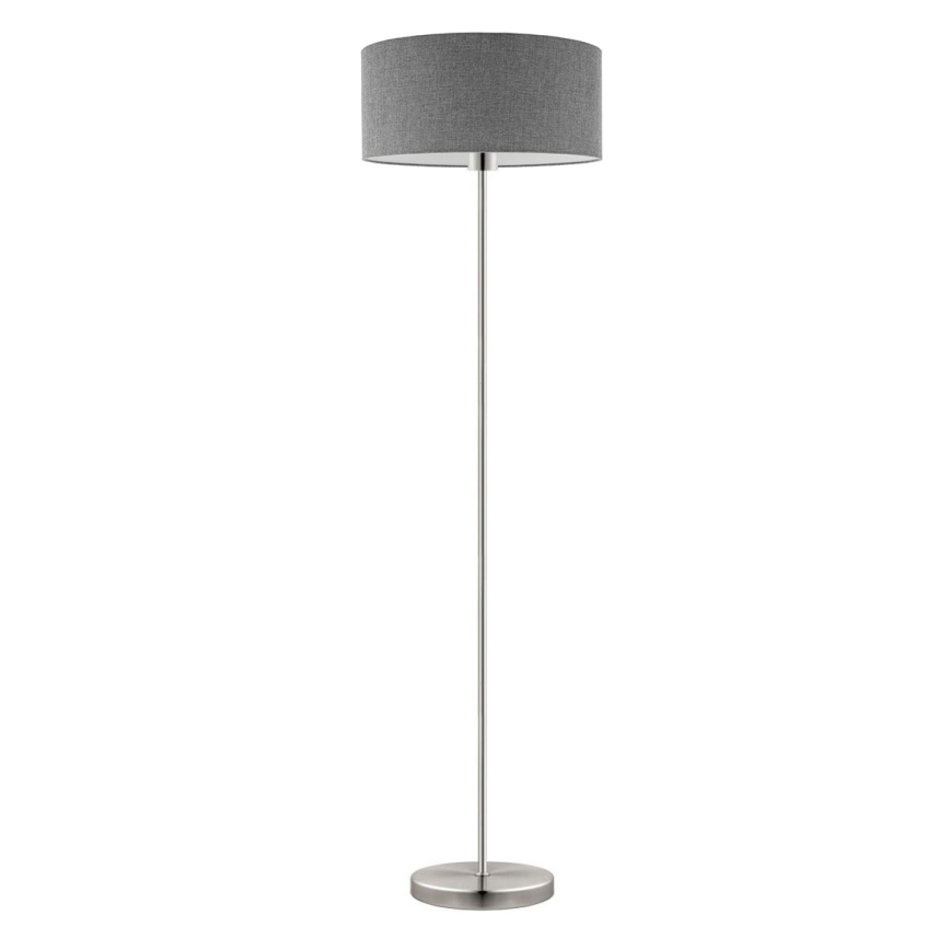 Eglo - LED  Podna lampa TUNJA 1xE27/60W/230V mat krom/sivo