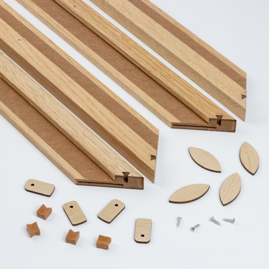Eglo - LED Prigušivi nadgradni panel POZZALLO WOOD LED/21W/230V 2700-6500K 49,5x49,5 cm braon + Daljinski upravljač