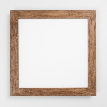 Eglo - LED Prigušivi nadgradni panel POZZALLO WOOD LED/21W/230V 2700-6500K 49,5x49,5 cm tamno braon + Daljinski upravljač