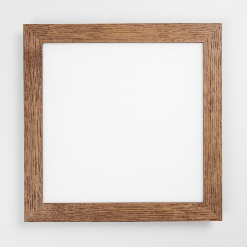 Eglo - LED Prigušivi nadgradni panel POZZALLO WOOD LED/21W/230V 2700-6500K 49,5x49,5 cm tamno braon + Daljinski upravljač