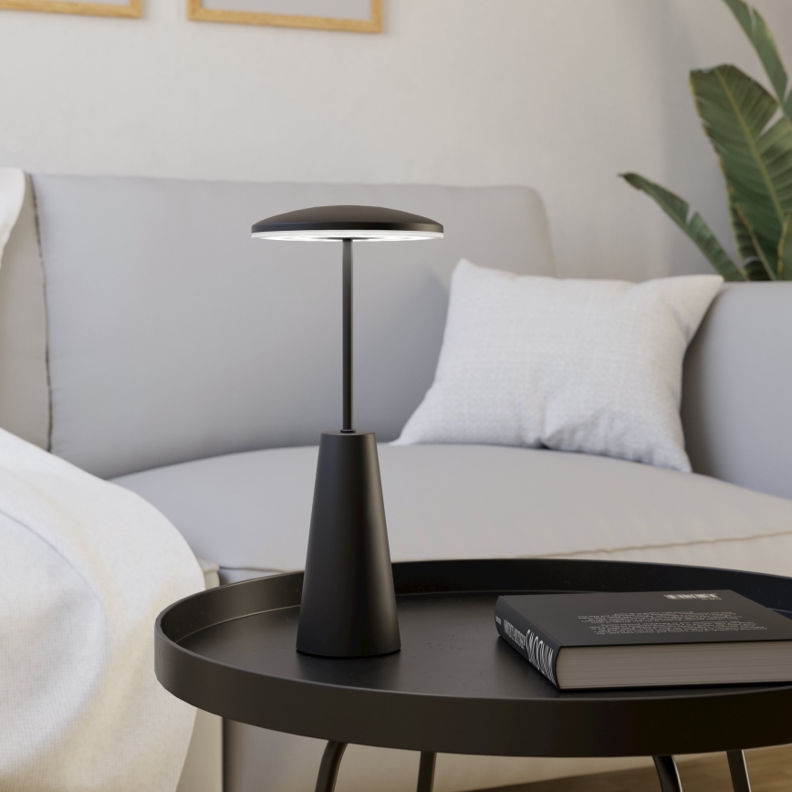 Eglo - LED Prigušiva dodirna vanjska lampa LED/2,8W/5V 2400K/3000K/4000K 5200 mAh IP54 crno