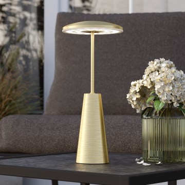 Eglo - LED Prigušiva dodirna vanjska lampa LED/2,8W/5V 2400K/3000K/4000K 5200 mAh IP54 zlatna