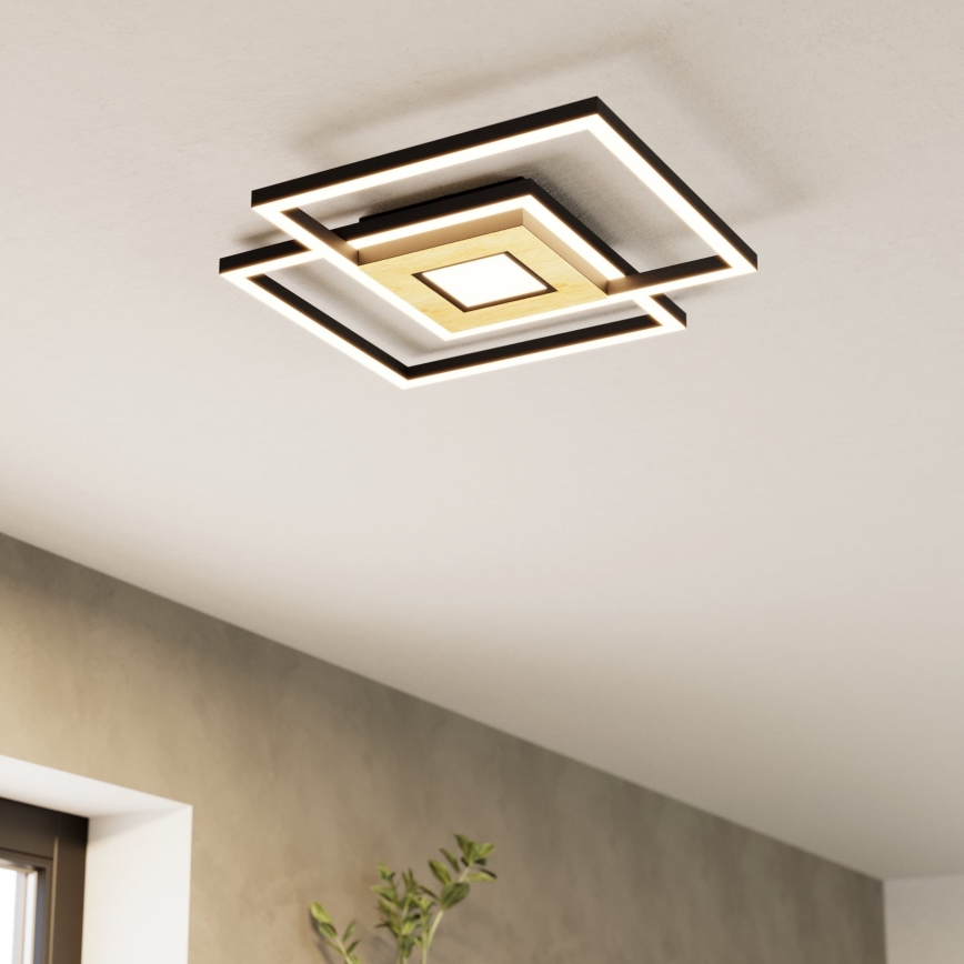 Eglo - LED Prigušiva plafonjera 2xLED/17W/230V +1xLED/4,2W 2700-6500K + Daljinski upravljač