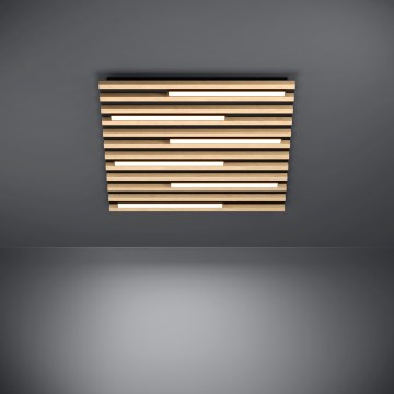 Eglo - LED Prigušiva plafonjera 6xLED/8,5W/230V 3000K 57,5x57,5 cm braon