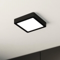 Eglo - LED Prigušiva plafonjera LED/11W/230V crno