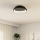 Eglo - LED Prigušiva plafonjera LED/12W/230V 2700-6500K crno + Daljinski upravljač