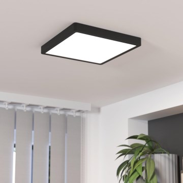 Eglo - LED Prigušiva plafonjera LED/20,5W/230V crno