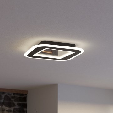 Eglo - LED Prigušiva plafonjera LED/20W/230V 2700-6500K crno + Daljinski upravljač