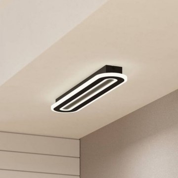 Eglo - LED Prigušiva plafonjera LED/20W/230V 2700-6500K crno + Daljinski upravljač