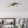 Eglo - LED Prigušiva plafonjera LED/20W/230V 4000K crno/zlatna