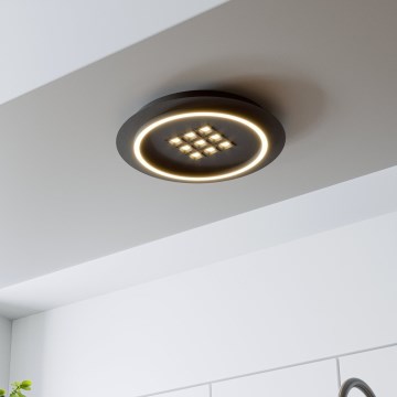 Eglo - LED Prigušiva plafonjera LED/21,4W/230V 2700-6500K crno + Daljinski upravljač
