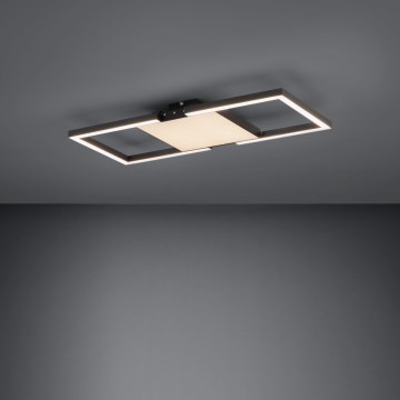 Eglo - LED Prigušiva plafonjera LED/26,2W/230V 2700-6500K crno + Daljinski upravljač