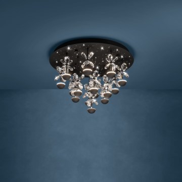 Eglo - LED Prigušiva plafonjera LED/27W/230V 3000K crno