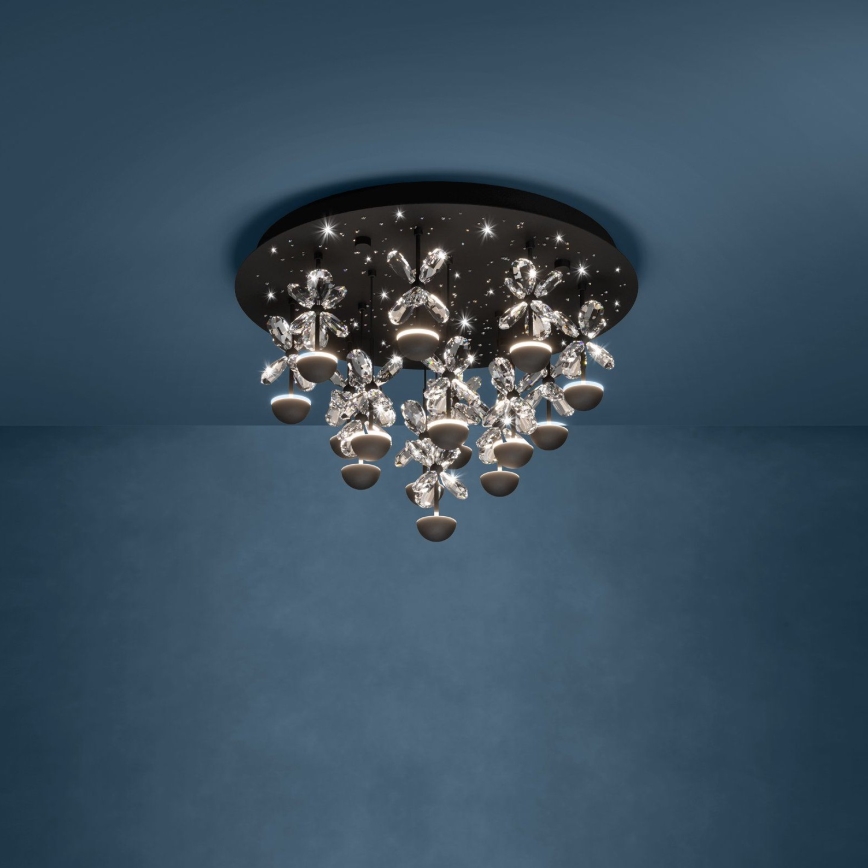 Eglo - LED Prigušiva plafonjera LED/27W/230V 3000K crno