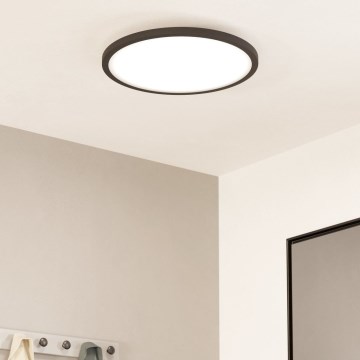 Eglo - LED Prigušiva plafonjera LED/33,5W/230V pr. 45 cm crno