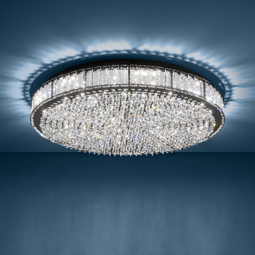 Eglo - LED Prigušiva plafonjera LED/52,4W/230V 4000K crno