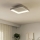 Eglo - LED Prigušiva plafonjera LORETELLO LED/12W/230V bela + Daljinski upravljač