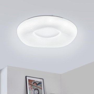 Eglo - LED prigušiva plafonska svetiljka LED/18W/230V + daljinski upravljač