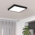 Eglo - LED prigušiva plafonska svetiljka LED/20,5W/230V crna 28,5x28,5 cm