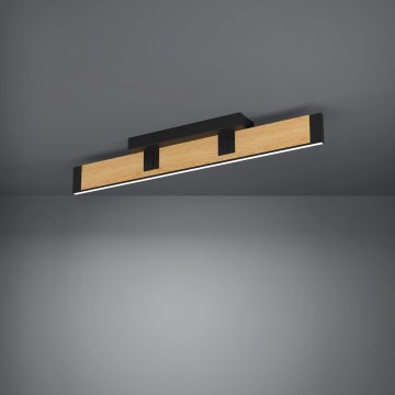 Eglo - LED prigušiva plafonska svetiljka LED/27W/230V 3000K crna/smeđa