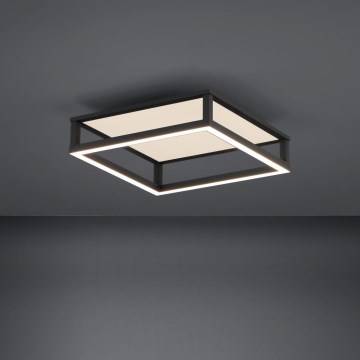 Eglo - LED prigušiva plafonska svetiljka LED/29,4W/230V 2700-6500K crna + daljinski upravljač