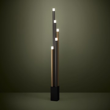 Eglo - LED Prigušiva podna lampa 5xLED/3,7W/230V 3000K antracit/zlatna
