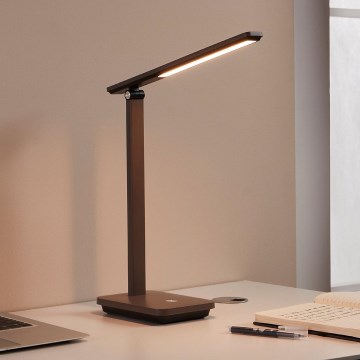 Eglo - LED Prigušiva punjiva stona lampa LED/3,6W/5V 1800mAh braon