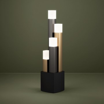 Eglo - LED Prigušiva stona lampa 4xLED/3,7W/230V 3000K antracit/zlatna